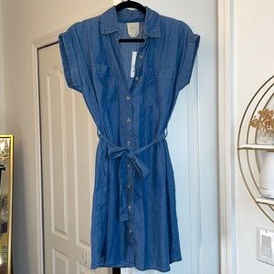 Denim Button Down Dress